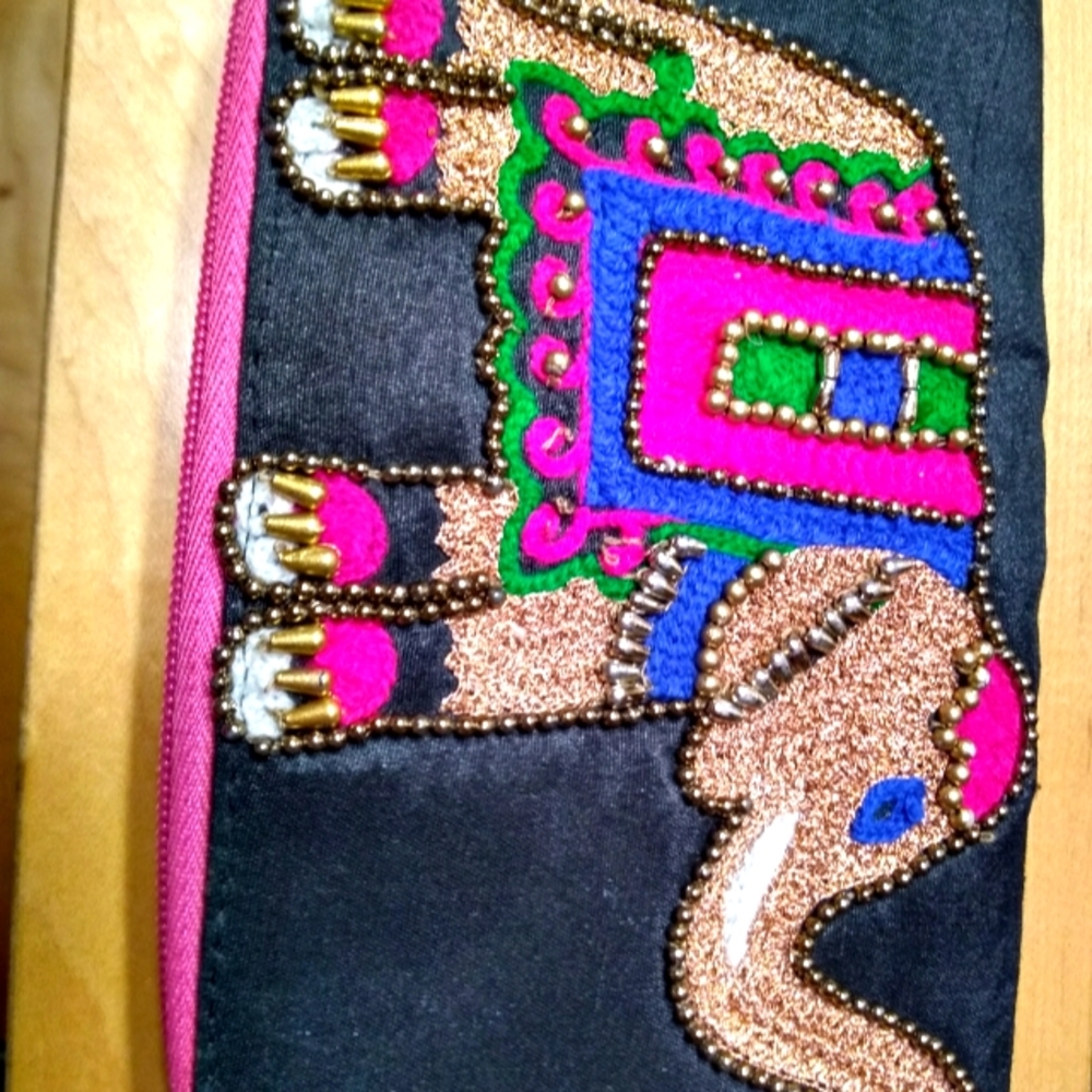 Boho elephant wallet
